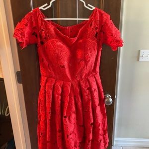 Chic Wish Off Shoulder Dress NWT